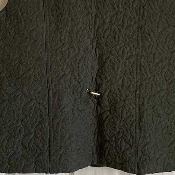 Dress Barn Quilted Vest Lightweight Lined Zip Pockets Dark Green Sz L Casual - Picture 5 of 10